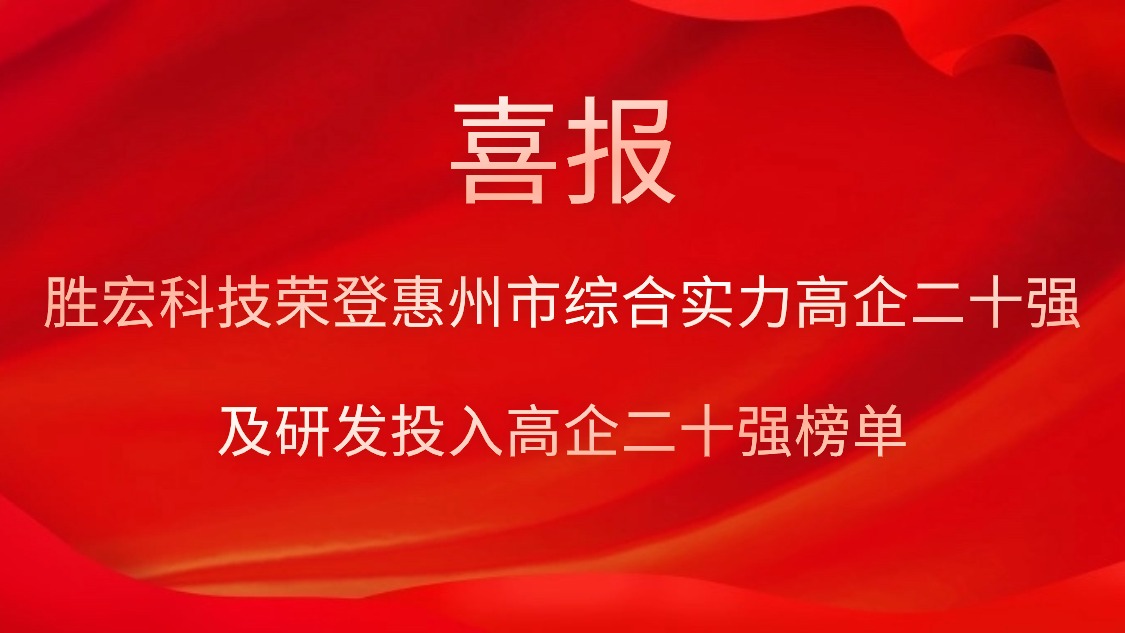 Z6·尊龙凯时科技荣登惠州市综合实力高企二十强及研发投入高企二十强榜单